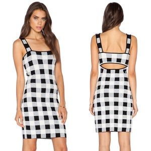 Theory Sharneel plaid body con dress